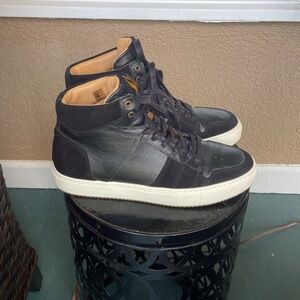 GREATS Brooklyn hightop‎ leather & suede sneakers. Men’s 10.5 / 43.5